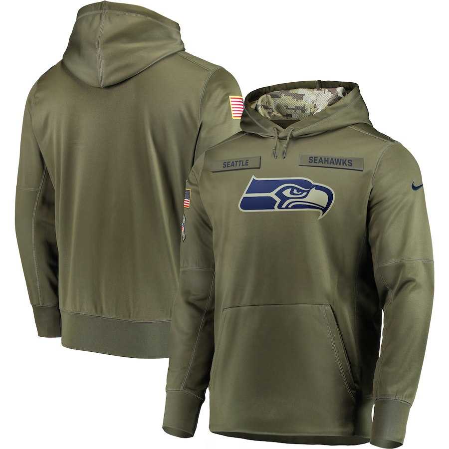 Nike Seahawks Olive Salute To Service Men's Pullove Hoodie,We sell and wholesale Nike Seahawks Olive Salute To Service Men's Pullove Hoodie on line form chian!